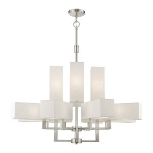 Livex Lighting Rubix 12 - Light Chandelier in  Brushed Nickel - 1 of 2