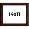 PosterPalooza | Photo Size Distressed Brown Picture Frame - UV Acrylic, Foam Board Backing, Hanging Hardware - 2 of 4