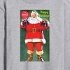 Men's - Coca Cola - Santa with Coke Bottles Long Sleeve Graphic T-Shirt - 2 of 4