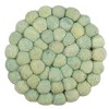 Ganz 4.0 Inch Holiday Felt Coasters Christmas , Felt Wool Globes Midwest (4PC) - 4 of 4