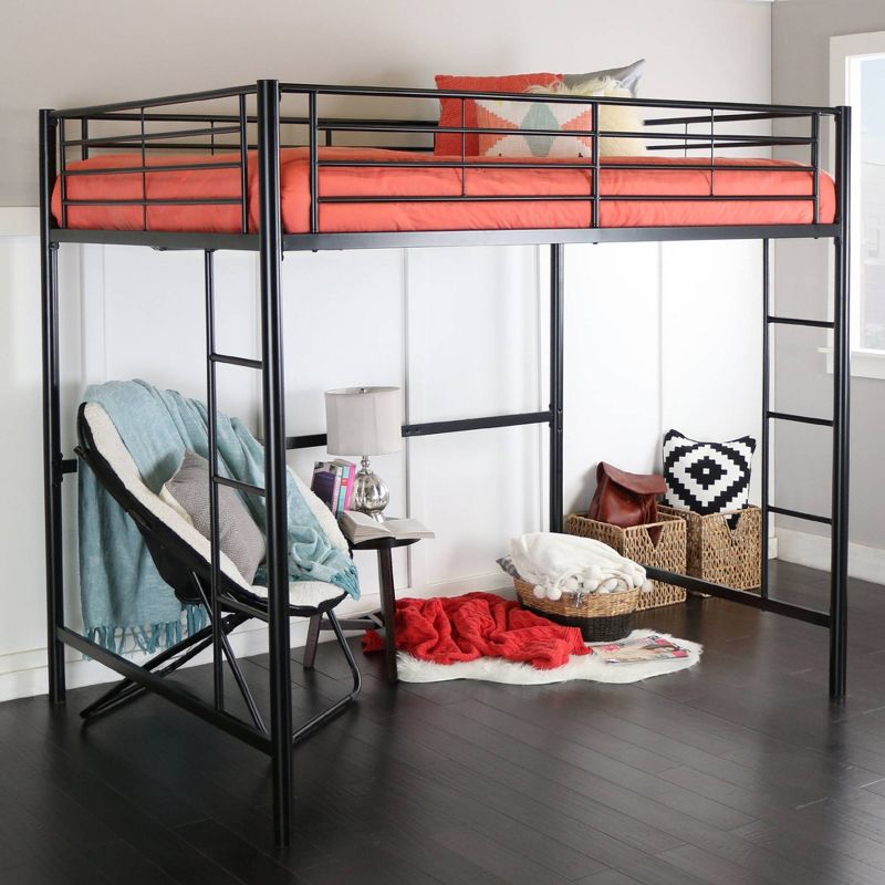 Full Size Metal Platform Loft Bed - Saracina Home, 1 of 9
