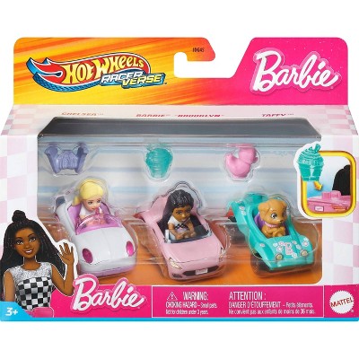 Hot Wheels RacerVerse Barbie Diecast Toy Car - 3pk Style 2