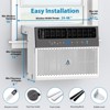 Window Air Conditioner, AC Window Unit with Washable Filter, Wi-Fi Enabled w/Remote, Cools Up to 350 Square Feet, 6 Modes,  115V/60Hz - 3 of 4