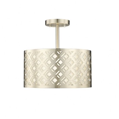 Millennium Lighting Gracelan 2 - Light Semi-Flush Mount in  Modern Gold