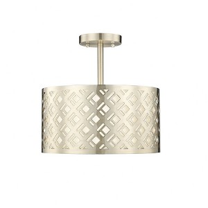 Millennium Lighting Gracelan 2 - Light Semi-Flush Mount in  Modern Gold - 1 of 1