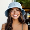Dalix Lil Smile Cotton Bucket Hat Lightweight Outdoor Travel Beach Everyday Womens - 3 of 4