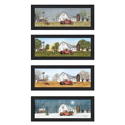 Billy Jacobs Four Seasons Collection V 4-Piece Vignette, Black Frame