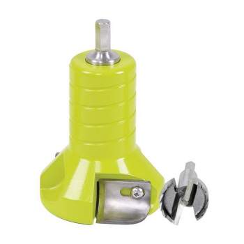 Timber Tuff TMC-02TCFB Durable 1.5 Inch Powder Coated Aluminum Twin Blade Tenon Cutter with Forstner Bit for 0.50 Inch or Larger Drills, Green