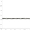 Black Bow Jewelry 3mm Stainless Steel Singapore Chain Necklace - 2 of 4