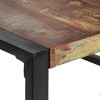 vidaXL Solid Reclaimed Wood Dining Table 55.1"x55.1"x29.5", Industrial Style, with Powder-Coated Steel Legs, Assembly Required - 4 of 4