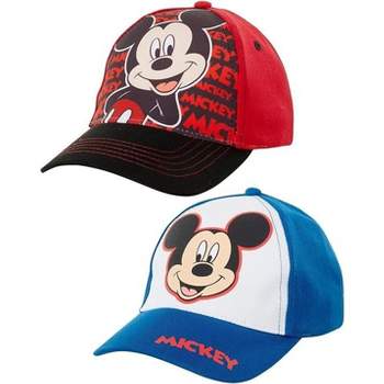 Lightning Mcqueen Boys 2 Pack Baseball Hat, Cars Hat For Kids Ages 4-7  (red/black) : Target
