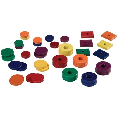 Dowling Magnet Assortment - Assorted Sizes and Shapes - Set of 40 - Assorted Colors
