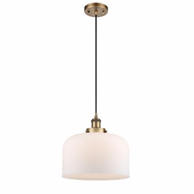 Bell - 1 Light Cord Hung Mini Pendant In Industrial Style-11.38 Inches Tall and 12 Inches Wide