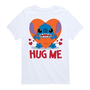 Boys' - Lilo and Stitch - Hug Me Short Sleeve Graphic T-Shirt - 1 of 4