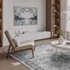 MontVoo Vintage Medallion Washable Area Rug Gray - 3 of 4