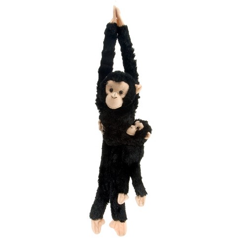 Wild Republic Hanging Monkey With Baby Chimpanzee Stuffed Animal 20 Inches Target