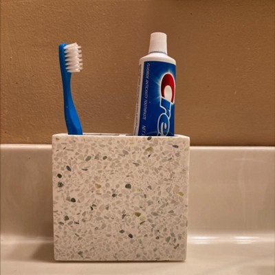 Concrete Tray and Toothbrush Holder 