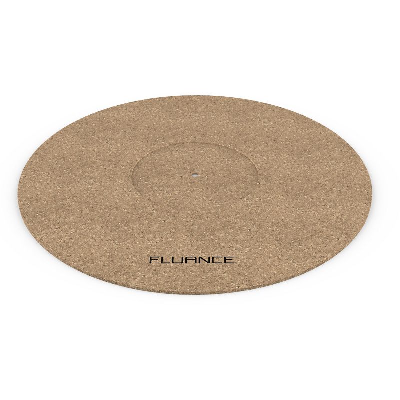 Fluance Turntable Cork Platter Mat - Audiophile Grade Improves Sound & Performance for Vinyl Record Players (TA21), 1 of 4