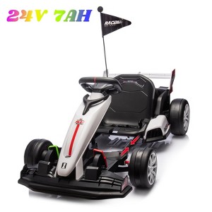 Jojoka 24V Kids Electric Go Kart Ride-On Car with Adjustable Seat, 7.5MPH Drift Kart, 7Ah Battery, for Boys Girls Ages 6-12, Max Load 135lbs - 1 of 4