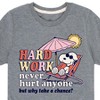 Boys' - Peanuts - Hard Work Short Sleeve Graphic T-Shirt - 2 of 4