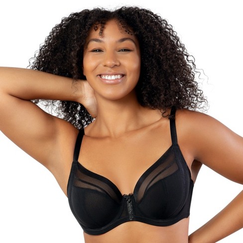 Parfait Women's Shea Plunge Unlined Bra - Black - 32ddd : Target