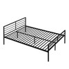 NicBex Twin over Full Bunk Bed with Desk Convertible Metal Bed Frame with Full Length Guardrail and Ladder, No Box Spring Required - 4 of 4