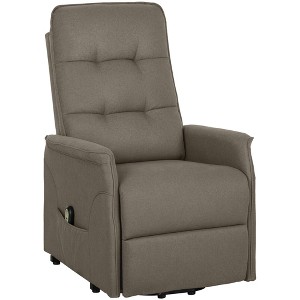 Aghana Digitals Deep Blue Electric Power Lift Recliner Chair with Remote, Breathable Linen Fabric, - 1 of 4