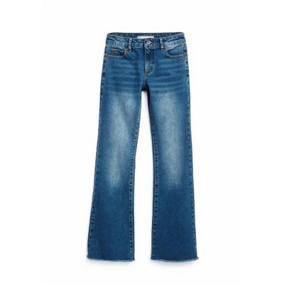 Women's Fray Hem Flare Jeans - tractr