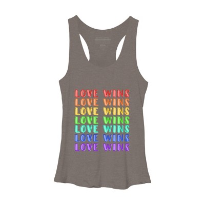 Adult Design By Humans Humans Love Wins Pride Repeat By CNTT668 Racerback Tank Top