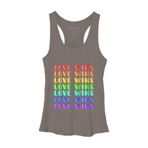 Adult Design By Humans Humans Love Wins Pride Repeat By CNTT668 Racerback Tank Top - 1 of 2