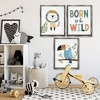 Stupell Industries Born to Be Wild with Animals 3pc Floating Frame Art Set - 2 of 4