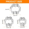 Unique Bargains Durable Rust-proof Dishwasher Safe Cookie Cutter Assorted Sizes 3 Pcs - 2 of 4
