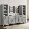 3pc Tara Sideboard and Bookcase Set Distressed - Crosley - image 2 of 4