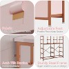 39.4in Tall Dresser for Bedroom with 12 Drawers, Chest of Drawers with Side Pockets and Hooks, Sturdy Steel Frame, Wood Top, Easy Pull Handle - 3 of 4