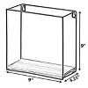 Vintiquewise Wooden Board with Metal Frame Wall Mount Floating Shelf for The Living Room, Dining Room, or Office - 3 of 4