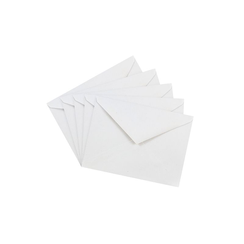 JAM Paper A6 Invitation Envelopes with V-Flap 4.75 x 6.5 White 25/Pack J0567, 3 of 5