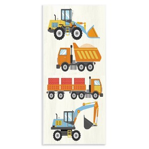 Stupell Industries Playful Construction Vehicles, 7" x 17" - 1 of 4