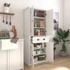 72" Tall Kitchen Pantry Storage Cabinet With 4 Doors And Adjustable Shelves, Pantry Storage Cabinet With Drawer, Freestanding Cupboard - 3 of 4