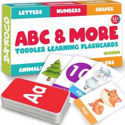 QUOKKA Flash Cards for Kids - 60/120/260 Cards ABC, Numbers & Animals, Colors, Fruits, Cars & Body Learning