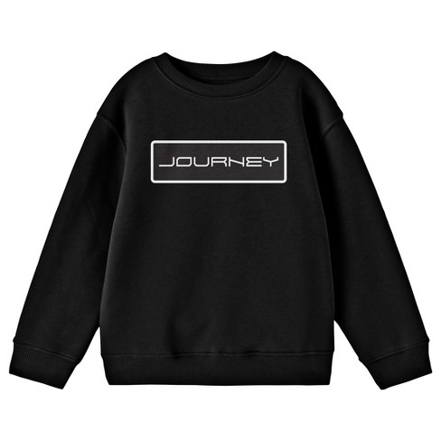 Journey Logo Crew Neck Long Sleeve Youth Black Sweatshirt Target