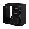 Akoasm 30 Inch Wood Bathroom Storage Cabinet With Drawers And Soft Closing Doors(NO SINK)-Black - 4 of 4