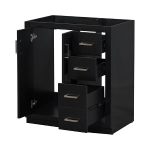 YOOCOZZ 30'' Freestanding Bathroom Vanity with 3 Drawers& Soft Closing Doors(Sink Not Included)-Black - 1 of 4