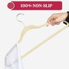 30/50 Non Slip Velvet Hangers Premium Heavy Heavy Duty Clothes Hangers with 360 Swivel Hook - Lux Decor Collection - 2 of 3