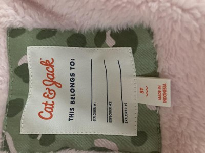 Toddler Fur Lined Military Jacket - Cat & Jack™ Blue 7 : Target
