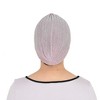 Anna-Kaci Glitter Turban Twist Knot Head Wrap Stretchy Metallic Fabric Elegant Headscarf for Stylish Looks - 4 of 4