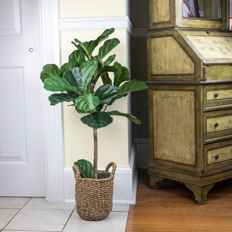 30&#34; x 16&#34; Artificial Fig in Basket with Handles - LCG Florals, 6 of 11