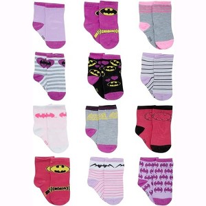 DC Comics Baby Boys’ and Girls’ Socks, Infant socks Ages 0-24 months - 1 of 3