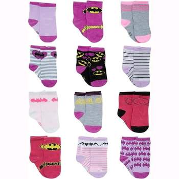 DC Comics Baby Boys’ and Girls’ Socks, Infant socks Ages 0-24 months