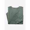 Woman Within Women's Plus Size Washed Thermal V-Neck Tee - image 3 of 4