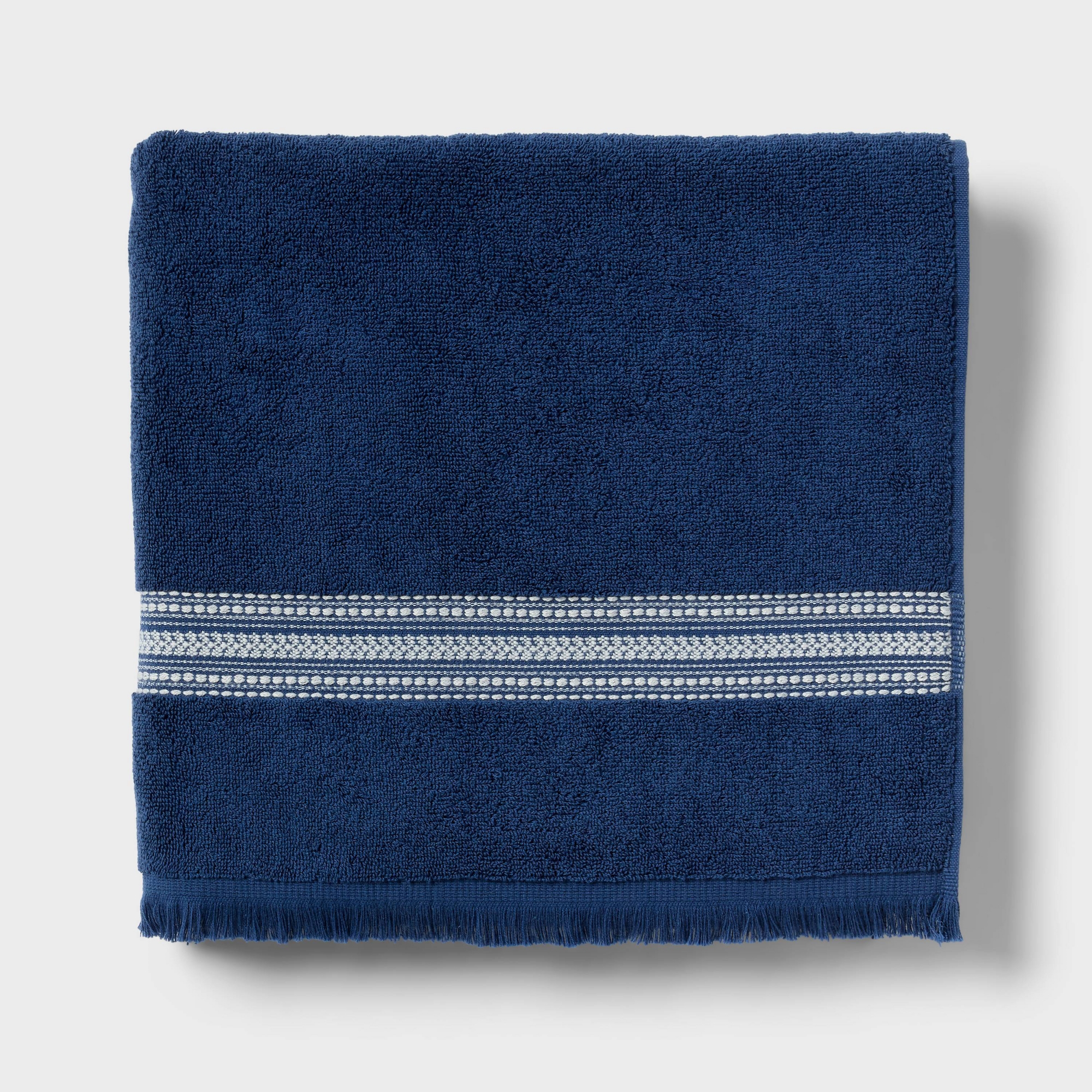 Americana Striped Bath Towel Blue - Threshold™